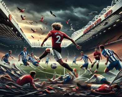 Gruda shines in United loss as Brighton stun United