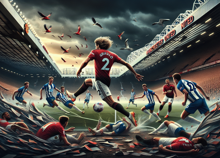 Gruda shines in United loss as Brighton stun United